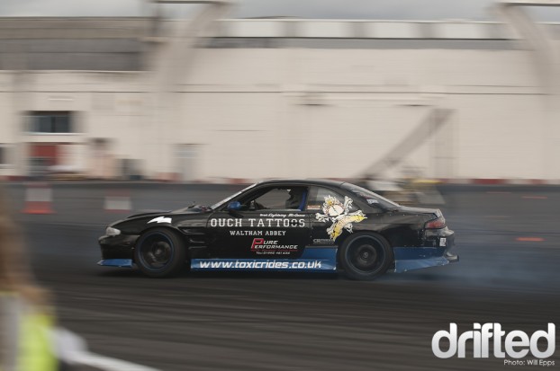 Brad McQueen Drifting Nissan s14 JDM Allstars