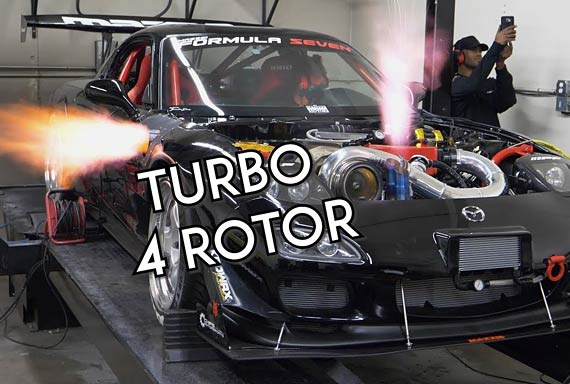 Turbo 4 Rotor RX 7 Dyno Screamer Drifted Com