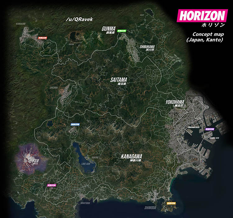 forza horizon 5 full map