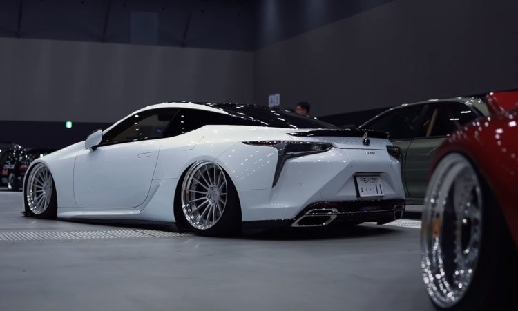 lexus lc500 stance rear wekfest japan