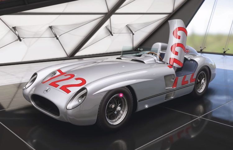 mercedes benz 300 slr gullwing most expensive car in forza horizon 5