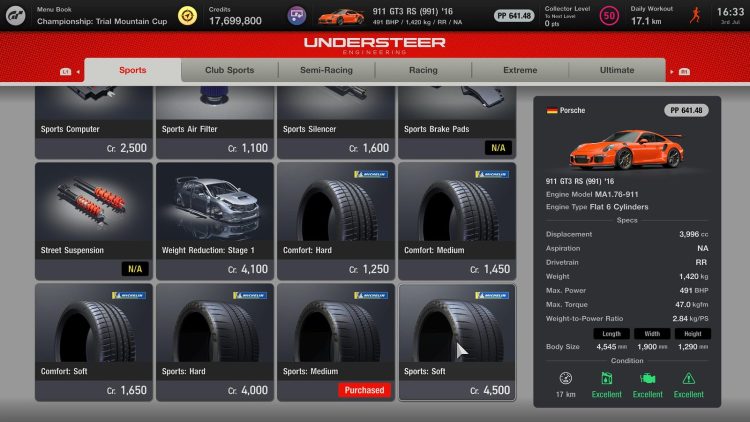 new michelin tires gt7 update