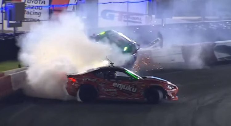 wall spin sparks adam lz e36 crash