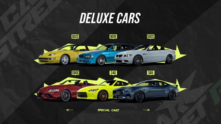 deluxe cars dlc pack carx street pc announcement arriving this month