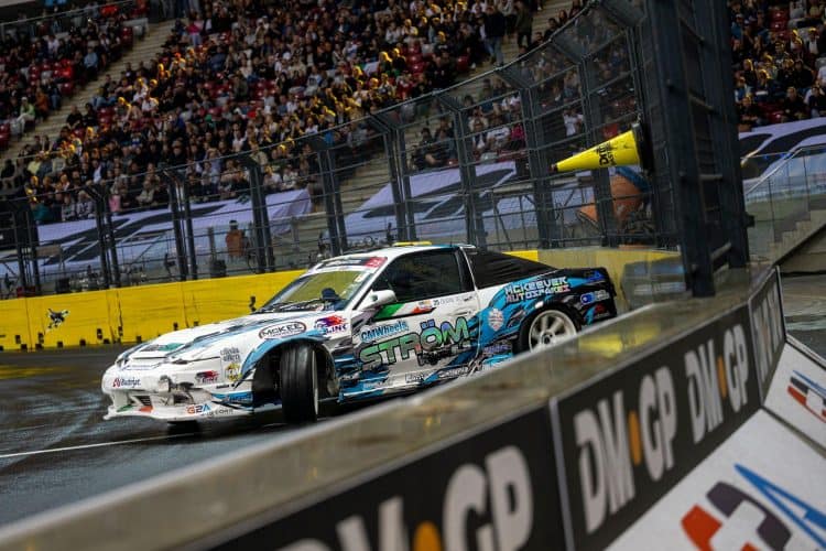 nissan 180sx s13 wall run mckeever dominates as heinonen clinches 2024 drift masters title