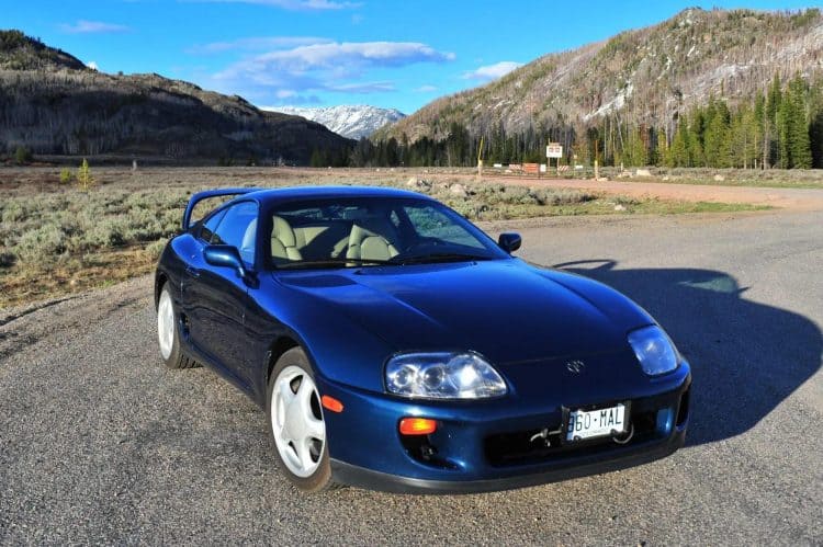 blue toyota supra mk4 100k will mkiv toyota supra prices continue skyrocketing