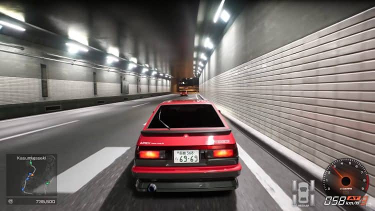 tunnel blur race ultra settings toyota ae86 tokyo xtreme racer